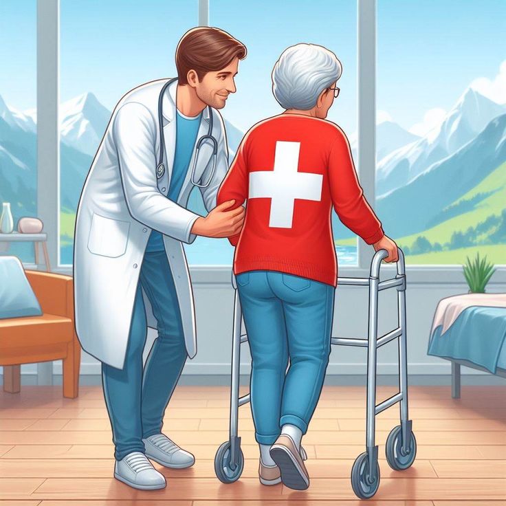 Knee treatment doctor helping patient